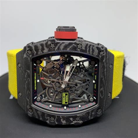 richard mille rafael nadal carbon skeleton dial rubber strap rm35-02|Rafael Nadal automatic 35 02.